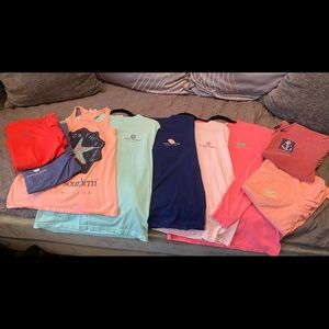 9 Simply Southern Shirt LOT 💚💗